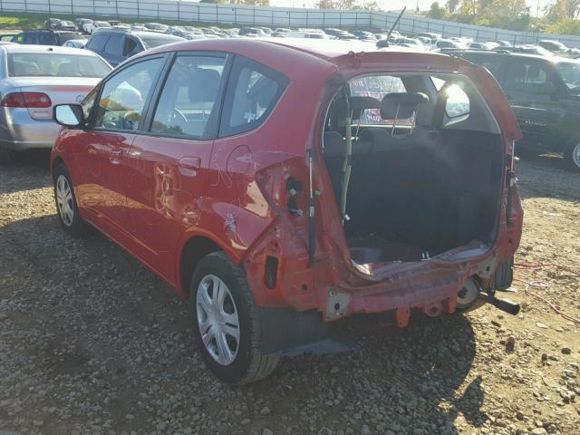 JHMGE88279S061821 - 2009 HONDA FIT RED photo 3