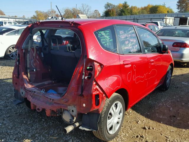 JHMGE88279S061821 - 2009 HONDA FIT RED photo 4