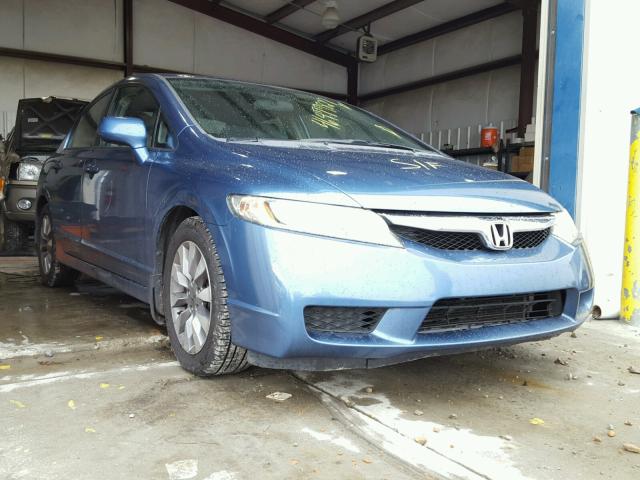 2HGFA16919H505641 - 2009 HONDA CIVIC BLUE photo 1