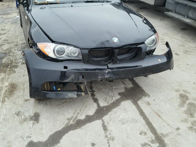 WBAUC73539VK94905 - 2009 BMW 135 I BLACK photo 9