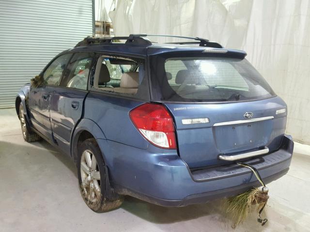 4S4BP62C487342628 - 2008 SUBARU OUTBACK 2. BLUE photo 3