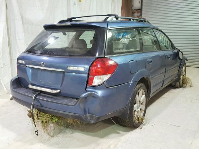 4S4BP62C487342628 - 2008 SUBARU OUTBACK 2. BLUE photo 4