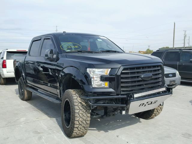 1FTEW1EF1GKF31178 - 2016 FORD F150 BLACK photo 1