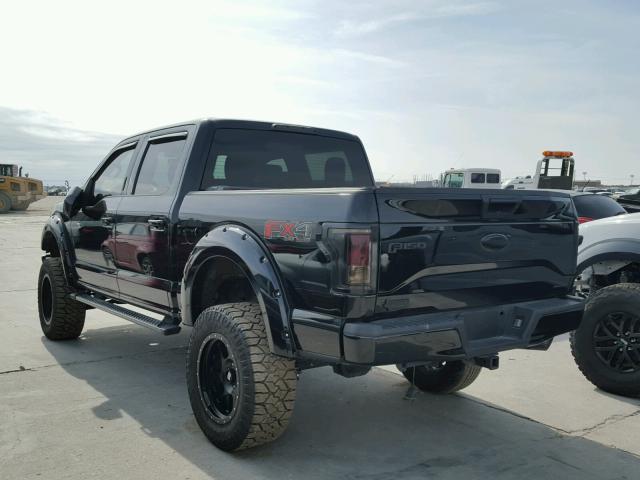 1FTEW1EF1GKF31178 - 2016 FORD F150 BLACK photo 3