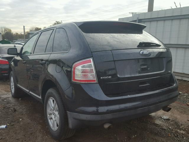 2FMDK46C58BA03258 - 2008 FORD EDGE BLACK photo 3