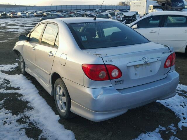 1NXBR32EX7Z922654 - 2007 TOYOTA COROLLA SILVER photo 3