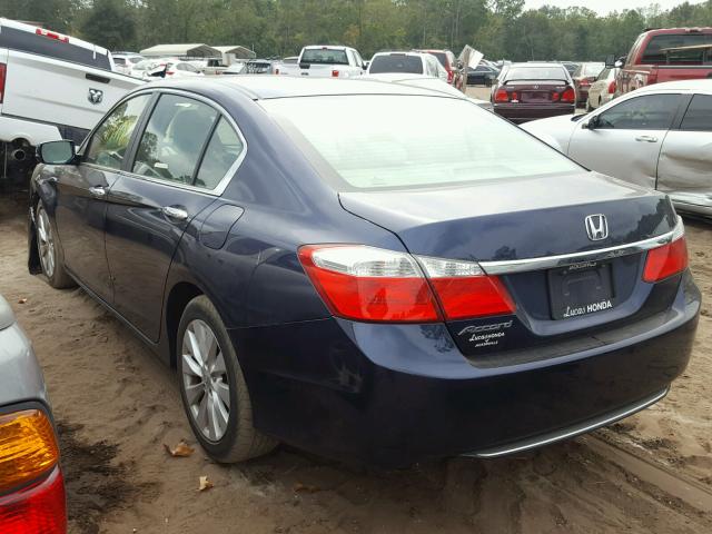 1HGCR2F76DA103539 - 2013 HONDA ACCORD EX BLUE photo 3