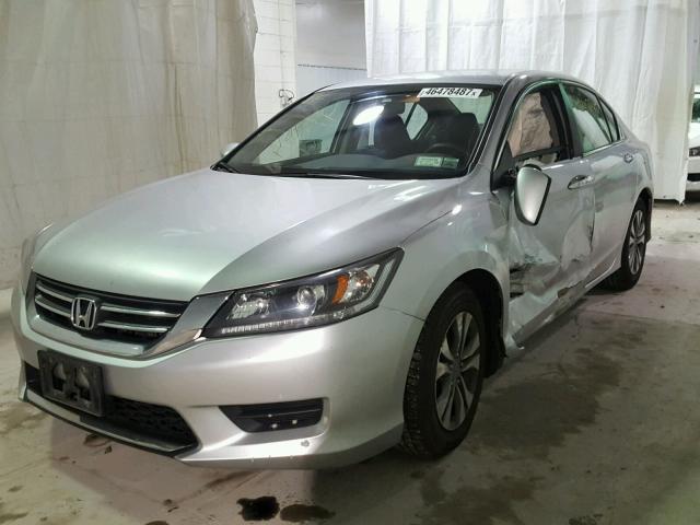 1HGCR2E33DA216783 - 2013 HONDA ACCORD LX GRAY photo 2