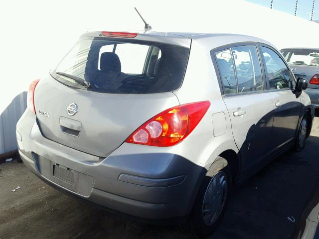 3N1BC1CP7CK809901 - 2012 NISSAN VERSA S GRAY photo 4