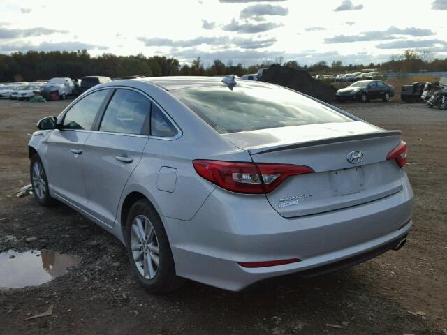 5NPE24AFXGH305982 - 2016 HYUNDAI SONATA SE SILVER photo 3