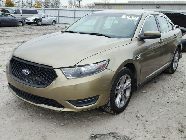 1FAHP2E83DG106079 - 2013 FORD TAURUS SEL GREEN photo 2