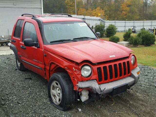 1J4GL48K13W652074 - 2003 JEEP LIBERTY SP RED photo 1