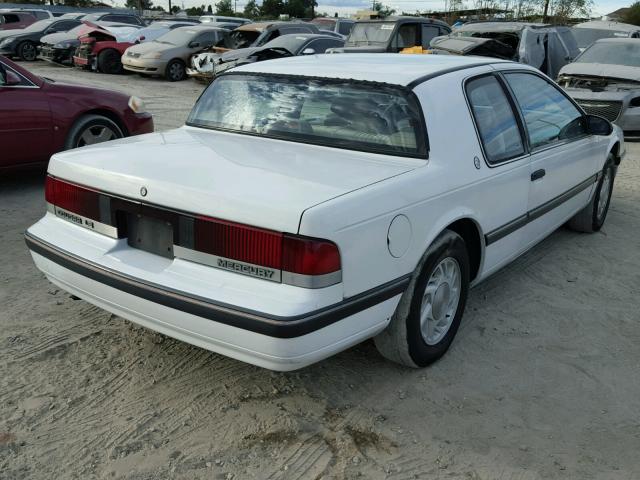 1MEPM6049KH676331 - 1989 MERCURY COUGAR WHITE photo 4