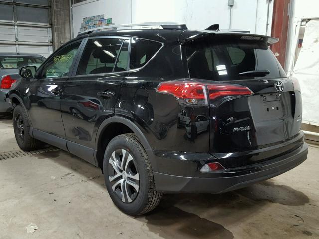 2T3BFREV6HW589983 - 2017 TOYOTA RAV4 LE BLACK photo 3