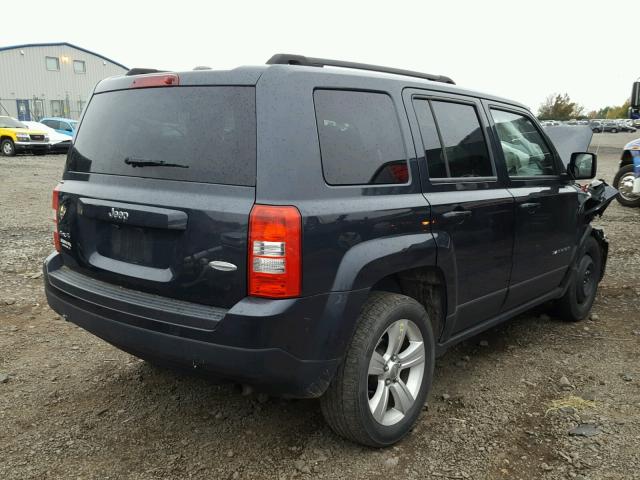 1C4NJRFB8ED884348 - 2014 JEEP PATRIOT LA CHARCOAL photo 4