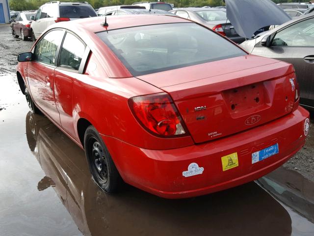1G8AM15F17Z150808 - 2007 SATURN ION LEVEL RED photo 3