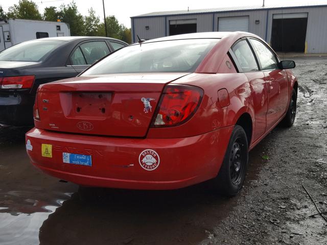 1G8AM15F17Z150808 - 2007 SATURN ION LEVEL RED photo 4