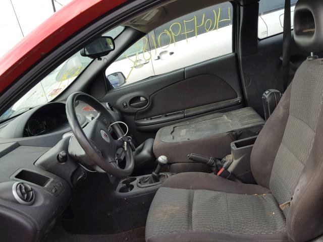 1G8AM15F17Z150808 - 2007 SATURN ION LEVEL RED photo 5