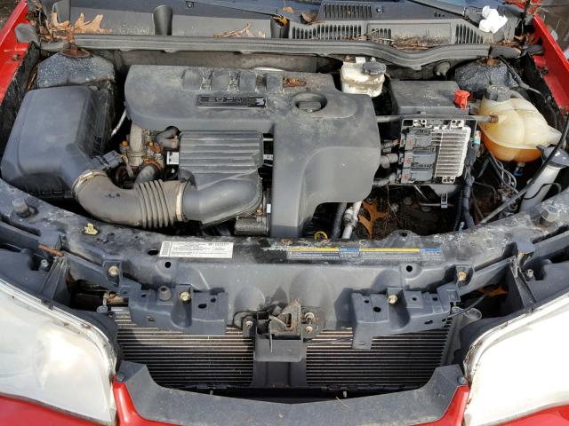 1G8AM15F17Z150808 - 2007 SATURN ION LEVEL RED photo 7