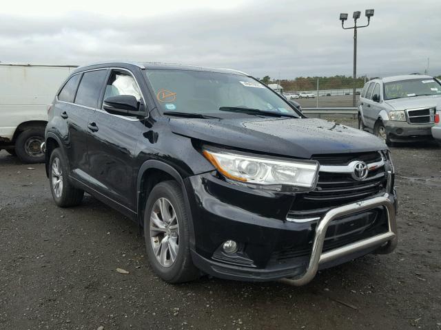 5TDJKRFH8FS217558 - 2015 TOYOTA HIGHLANDER BLACK photo 1