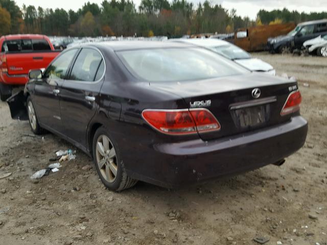 JTHBA30G655110502 - 2005 LEXUS ES 330 MAROON photo 3