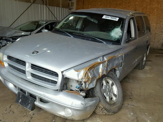 1B4HS38N42F169949 - 2002 DODGE DURANGO SP SILVER photo 2