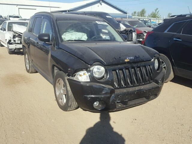 1J8FF47WX7D131636 - 2007 JEEP COMPASS BLACK photo 1