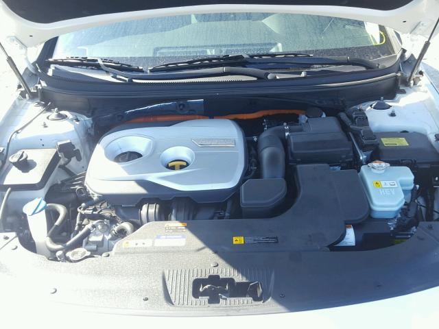 KMHE24L36HA068852 - 2017 HYUNDAI SONATA HYB WHITE photo 7