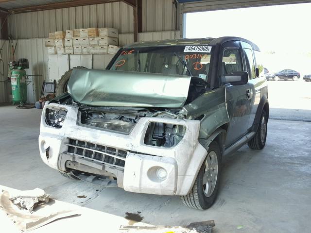 5J6YH18675L003147 - 2005 HONDA ELEMENT EX GREEN photo 2