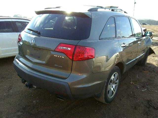 2HNYD28227H524193 - 2007 ACURA MDX GREEN photo 4