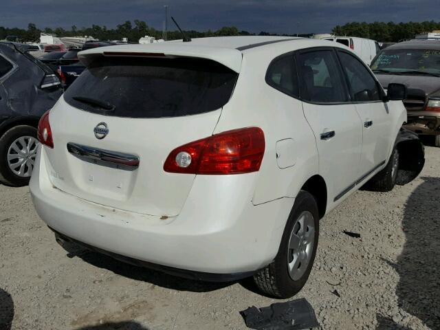 JN8AS5MV8BW306918 - 2011 NISSAN ROGUE S WHITE photo 4