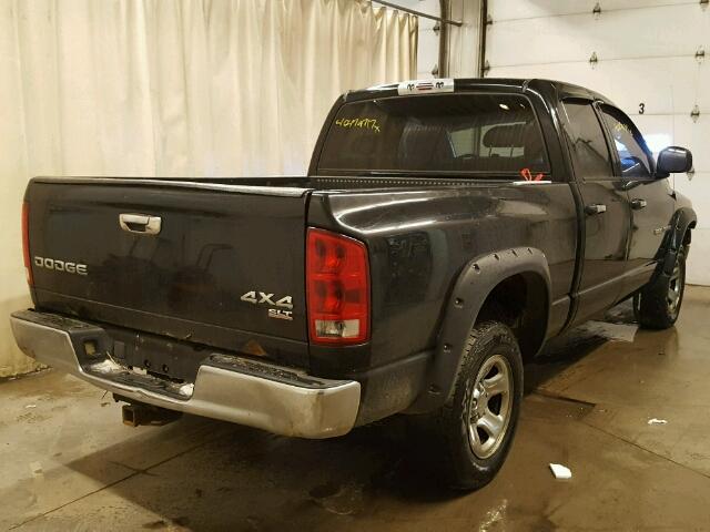 1D7HU18NX4S690143 - 2004 DODGE RAM 1500 S BLACK photo 4