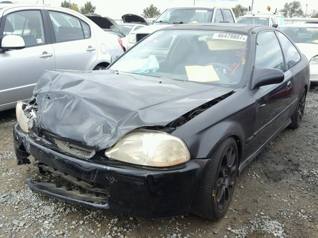 1HGEJ8146WL081369 - 1998 HONDA CIVIC EX BLACK photo 2