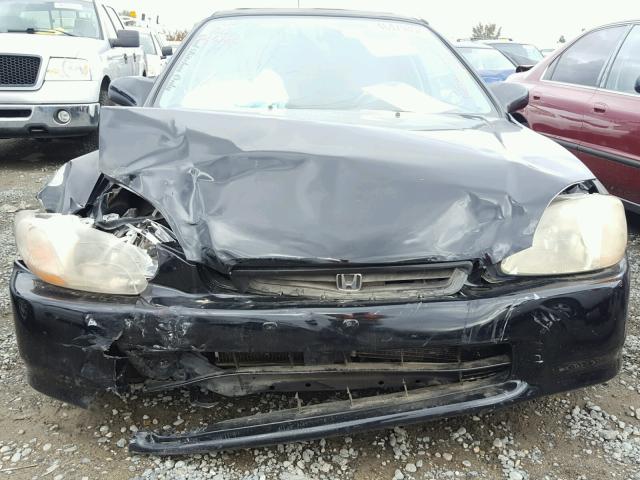 1HGEJ8146WL081369 - 1998 HONDA CIVIC EX BLACK photo 9
