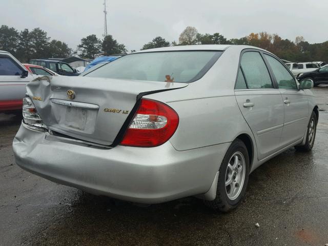 4T1BE32K42U594092 - 2002 TOYOTA CAMRY LE SILVER photo 4