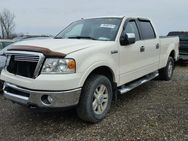 1FTPW14V98FA99709 - 2008 FORD F150 WHITE photo 2