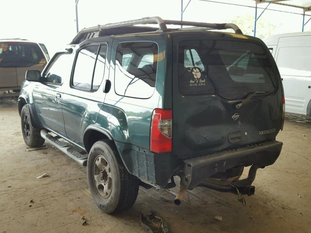 5N1ED28Y8YC606667 - 2000 NISSAN XTERRA XE GREEN photo 3