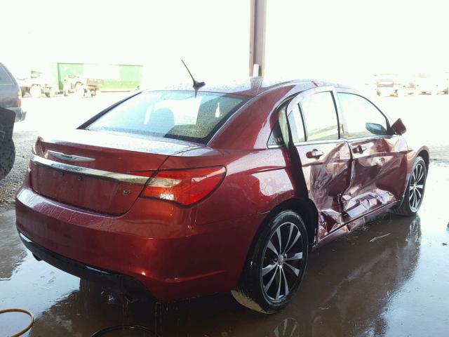 1C3BC8FG2BN600449 - 2011 CHRYSLER 200 S 红色 照片 4