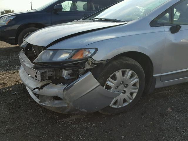 2HGFA1F31BH526247 - 2011 HONDA CIVIC VP SILVER photo 9