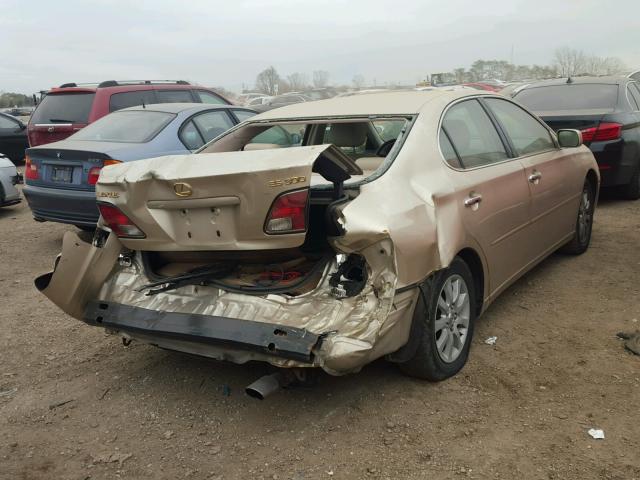 JTHBF30G630104419 - 2003 LEXUS ES 300 TAN photo 4