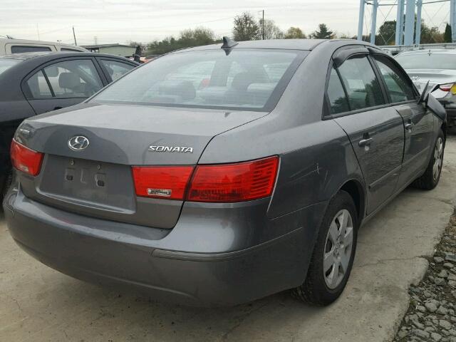 5NPET4AC0AH576902 - 2010 HYUNDAI SONATA GLS GRAY photo 4