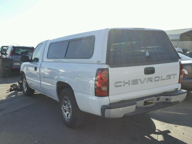 1GCEC14X67Z127870 - 2007 CHEVROLET SILVERADO WHITE photo 3