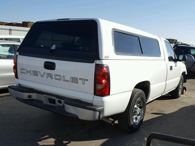 1GCEC14X67Z127870 - 2007 CHEVROLET SILVERADO WHITE photo 4