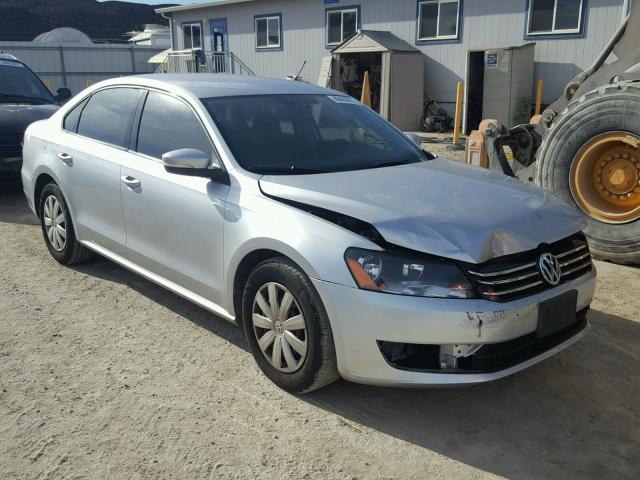 1VWAP7A34DC072872 - 2013 VOLKSWAGEN PASSAT S SILVER photo 1