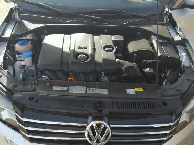 1VWAP7A34DC072872 - 2013 VOLKSWAGEN PASSAT S SILVER photo 7