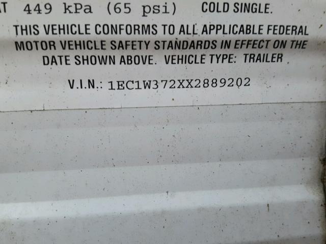 1EC1W372XX2889202 - 1999 FLEE PROWLER WHITE photo 10