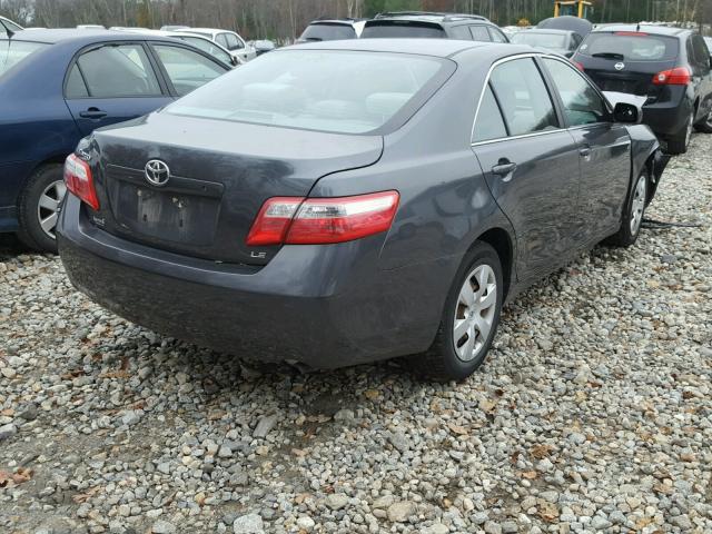 4T1BE46K78U224196 - 2008 TOYOTA CAMRY CE CHARCOAL photo 4