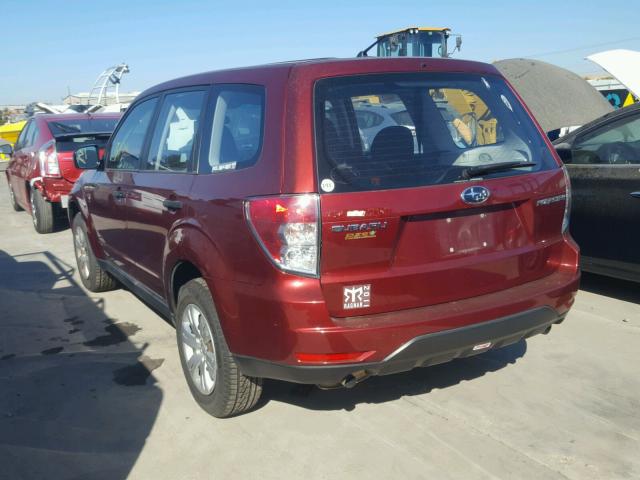 JF2SH61619H785054 - 2009 SUBARU FORESTER 2 RED photo 3