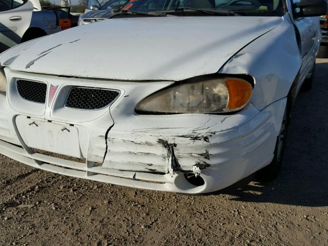 1G2NE52TXXC527908 - 1999 PONTIAC GRAND AM S WHITE photo 9