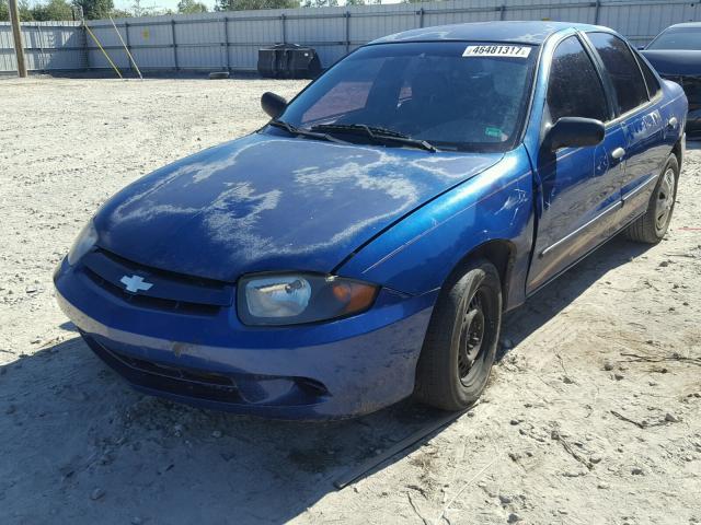 1G1JC52F837243084 - 2003 CHEVROLET CAVALIER BLUE photo 2